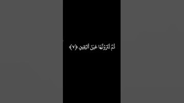 كروما سورة التكاثر راشد_الاركاني #quran #اكسبلور #yasseraldossary