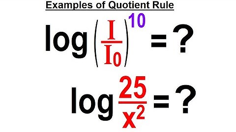 Algebra Ch 47: Logarithmic Functions (16 of 26) Examples Using the Quotient Rule