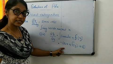 Solution of PDE by Direct integration