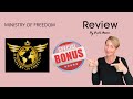 💁🏼‍♀️👀 Watch This Honest Review Of 👀Ministry Of Freedom👀 From A Student & Access Free Bonuses💁🏼‍♀️