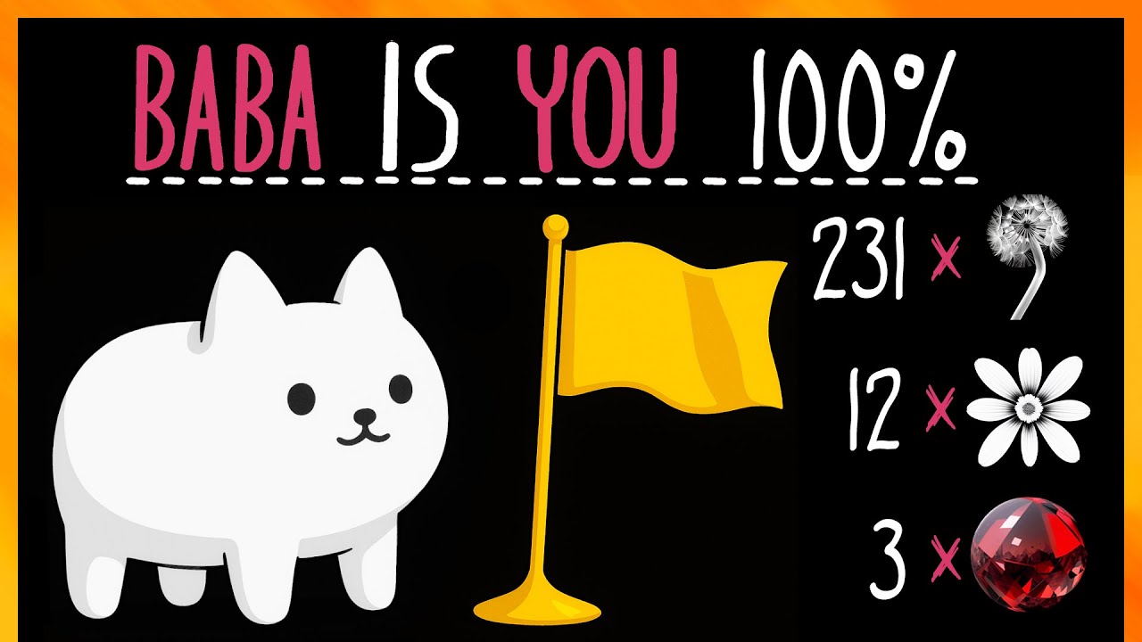Baba Is You Full Game Walkthrough (No Commentary) 100 Achievements