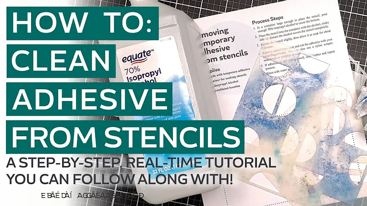 Efficiently Clean Stencils and Remove Adhesive Build-Up | Craft Tool Care