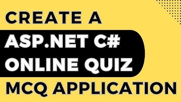 create online quiz application asp.net mcq quiz app with c#