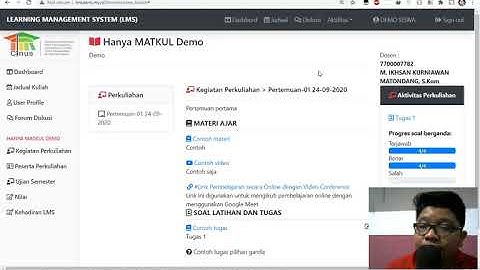 Tutorial Learning Management System (LMS) untuk mahasiswa