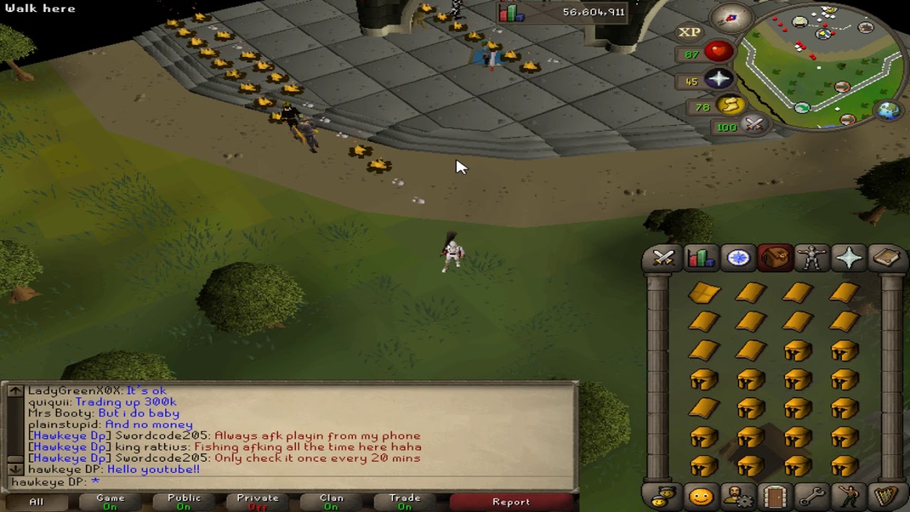 Massive Gilded Giveaways from hawkeye DP clan chat on OSRS
