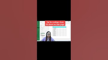 Mẹo chỉnh trang in tự động trong 1 trang giấy trong excel | Nguyễn Thị Hường