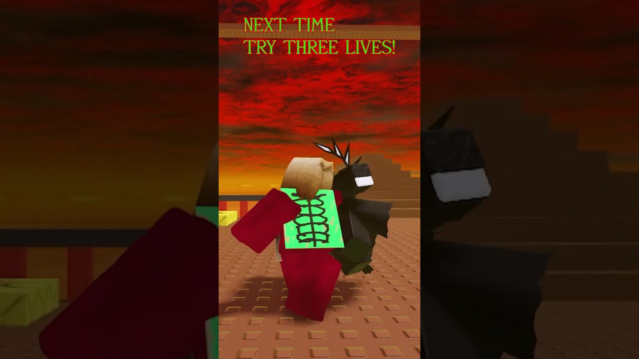 NEXT TIME TRY THREE LIVES UPDATED Forsaken Roblox Robloxforsaken Robloxedit Forsakenroblox