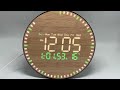Wooden Textured LED Wall Clock, Electric Clock DS-5823L