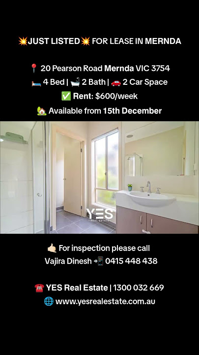 FOR LEASE 📍 20 Pearson Road 𝗠𝗲𝗿𝗻𝗱𝗮 VIC 3754 #melbourne #forlease #property #house