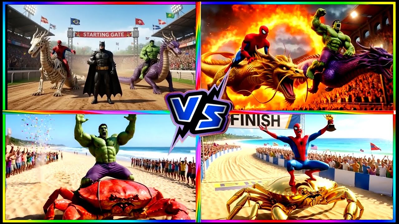 🐉🕷️ SPIDERMAN Wins The Magic Legendary Dragon Racing Championship – Epic Racing Challenge