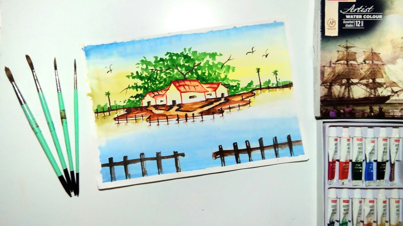 #1 water colour tutorial : Beginning