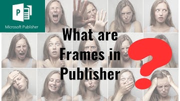 Text boxes and Picture Frames in Microsoft Publisher: What are they?