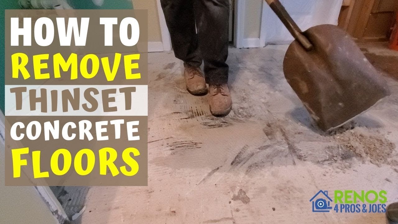 How to Remove Thinset from Concrete - YouTube