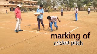 how to mark a cricket pitch // step by step. screenshot 3