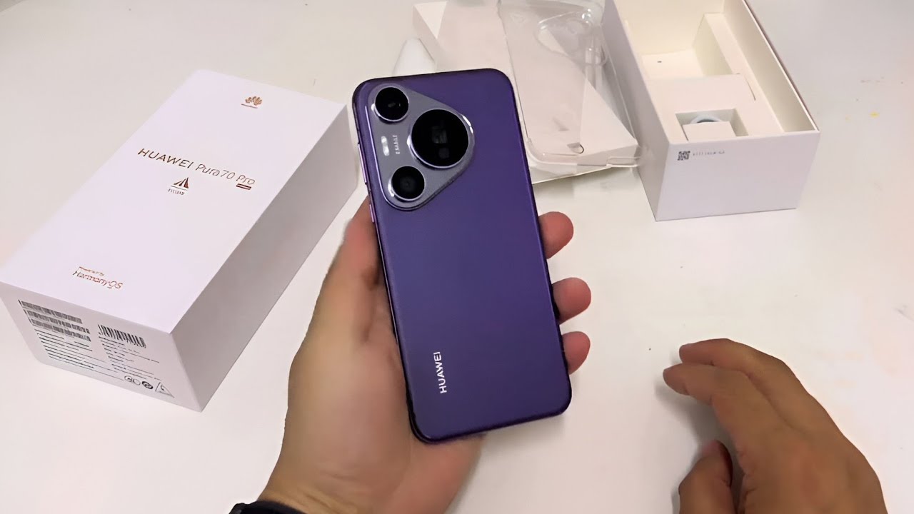 Huawei Pura 70 Pro 5G Purple Unboxing! - YouTube