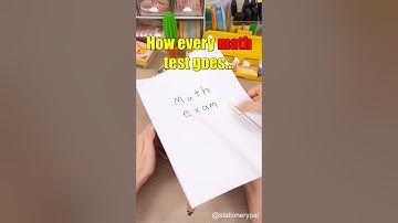 How every math test goes... #shorts