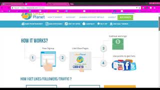 How to earn money from facebook account using likes planet | video
tutorial in english step by