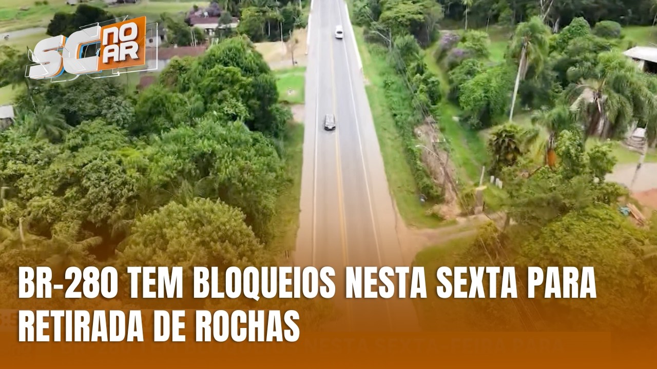 ATENÇÃO, MOTORISTA: BR-280 tem bloqueios nesta sexta-feira em Corupá