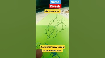 Divesh name on request #indiancalligraphy #english #handwriting #