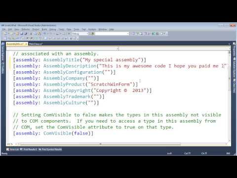 C# Assembly Attributes