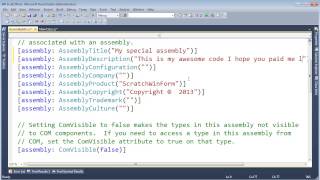 C# Assembly Attributes