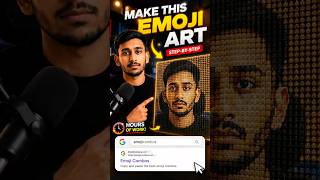 make emoji art step by step website name comment me pin hai