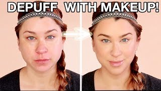 FIX PUFFY FACE WITH MAKEUP | Tips and Tricks to Reduce a Puffy Looking Face | Beauty Banter