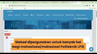 Tutorial Penggunaan Siakad Politeknik Lp3I