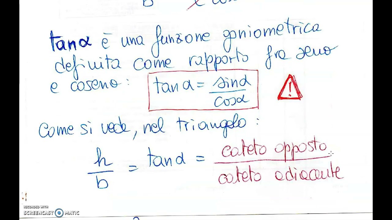 Uso della tangente in fisica