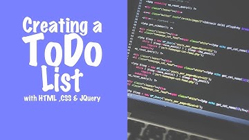 Todo List with JQuery, HTML5, CSS and Bootstrap