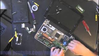 HP MINI 110 110-1000  take apart, disassembly, how-to video (nothing left)