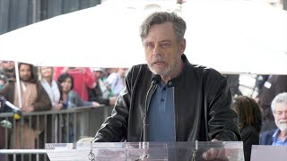 Mark Hamill Speech at Carrie Fisher&#39;s Posthumous Hollywood Walk of Fame Star Ceremony