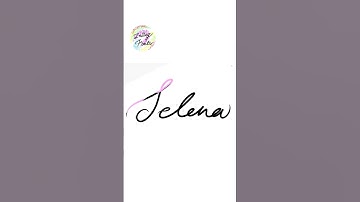 👧 Name Selena illustrative Stylish calligraphic art #inkingfonts