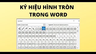 Kí Tự Đặc Biệt Chữ Cái Trong Hình Tròn ❣ Đầy Đủ Các Loại