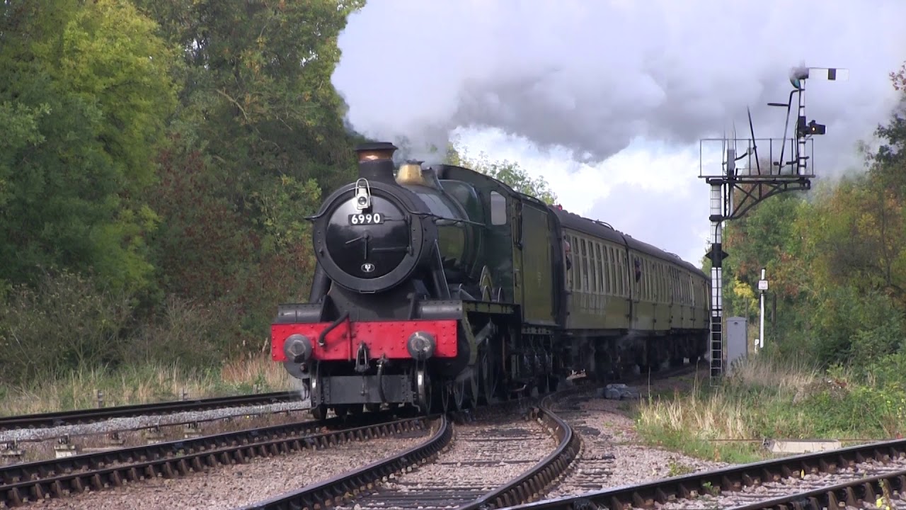 GWR Hall Class No.6990 'Witherslack Hall' southbound at Swithland [GCR 2018]