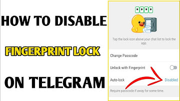 How To Disable Fingerprint Lock On Telegram // Turn Off Passcode Lock On Telegram