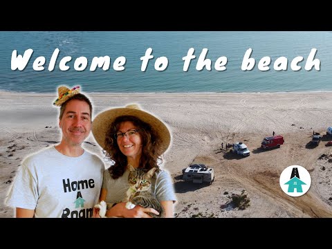 Beach camping in San Felipe, Baja California, Mexico