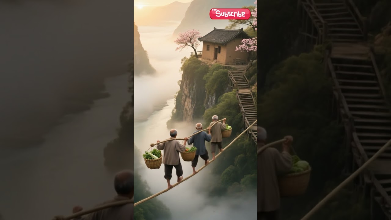 Walking on a Rope    Above the Clouds! 😱🌄  