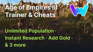 Age of Empires 3: Definitive Edition Trainer +6 Cheats (Unlim Population, Add Resources, & More!) screenshot 2