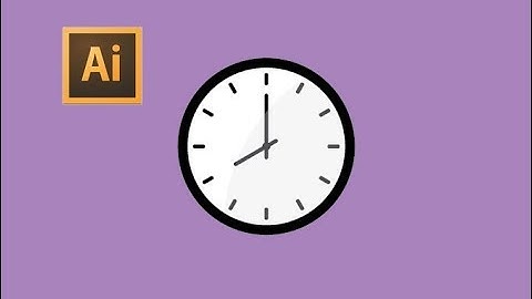 Illustrator - How to Draw Wall clock for beginner | Adobe Illustrator Tutorial