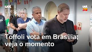 Toffoli, ministro do STF, vota no 1º turno em Brasília; assista o momento