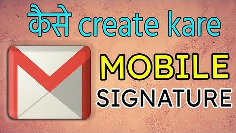 Gmail me signature kaise kare mobile se. How to add signature in gmail mobile.Gmail mobile signature