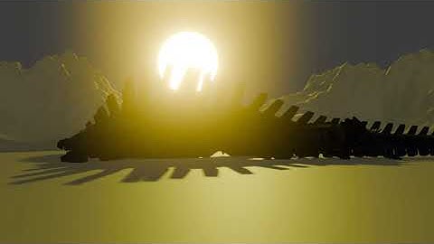 Mechagodzilla Wakes Up Blender Animation