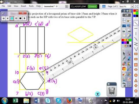 Isometric View Hexagonal prism - YouTube