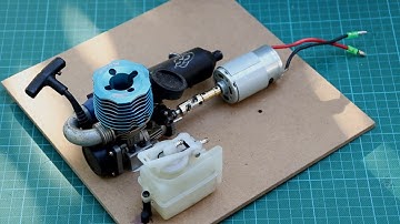 Yakıtlı RC Araba Motoru İle Jeneratör Yapımı. DIY 3cc Nitro Motorlu Jeneratör