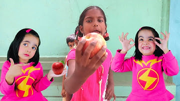 1st CLASS-(Unit5)FRUITS.Apple apple,Red red apple( |Nursery Rhymes|)by anabiya||colours fruits