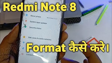 How to Hard Reset Redmi note 8 | Redmi note 8 format kaise kare