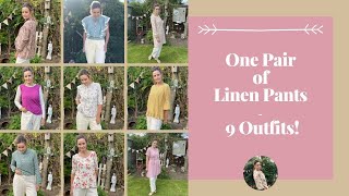 9 Ways To Create Outfits With One Pair Of Linen Pants - Sew And Tell