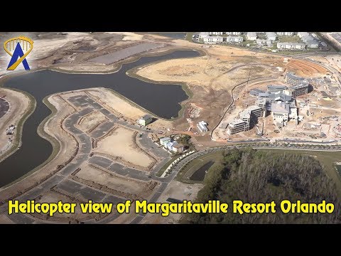 Helicopter view of Margaritaville Resort Orlando