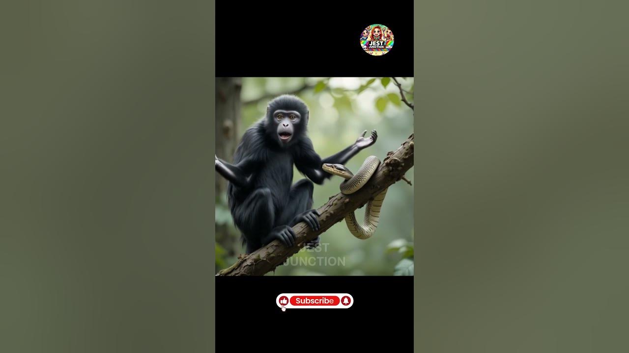 Monkey and Wild Python in the Forest | Fun and Laughter at Jest ...